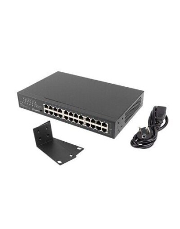 24-port Lanberg Gigabit switch, Rackitav