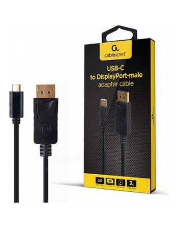 Cablexpert USB-C to DisplayPort-male adapter cable 2m