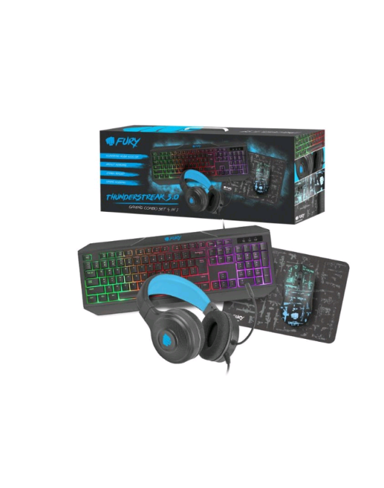 Natec FURY Gaming Combo set 4 in 1 Thunderstreak 3.0 NFU-1674