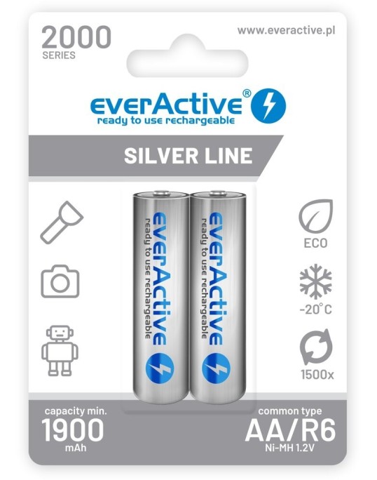 EverActive 1.2V 1900mAh AA 2-pakk akud