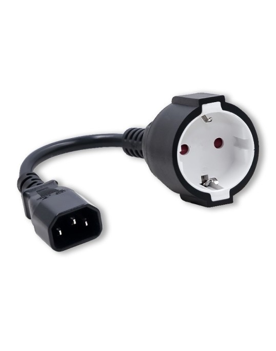 Adapter IEC 320 C14/ SCHUKO 0.15M
