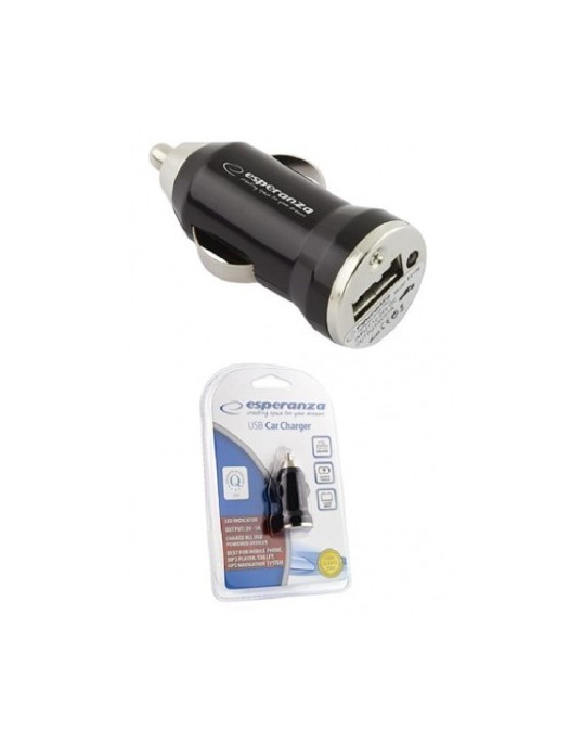 Esperanza USB Car Charger 5V 1A Esperanza USB Car Charger 5V 1A
