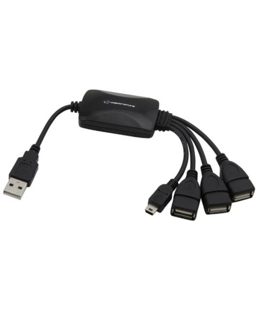 ESPERANZA EA114 USB Hub 3-Port USB 2.0 + 1 x mini USB